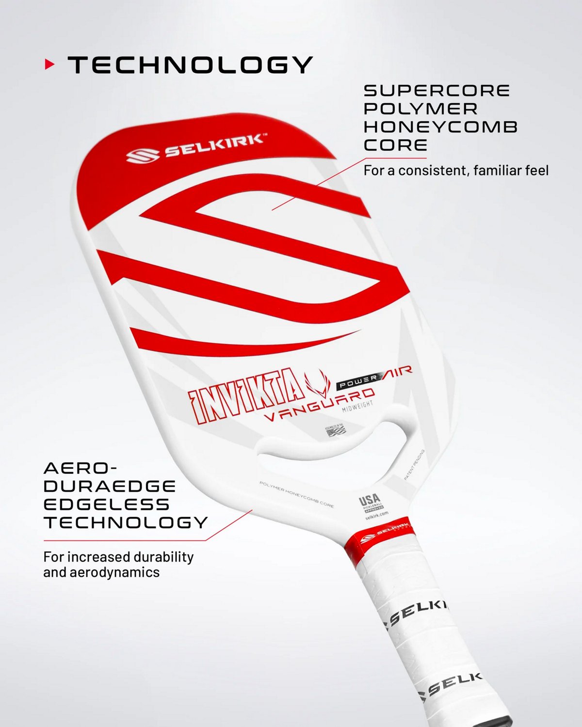 Selkirk Sport VANGUARD Power Air Pickleball Paddle - view number 2