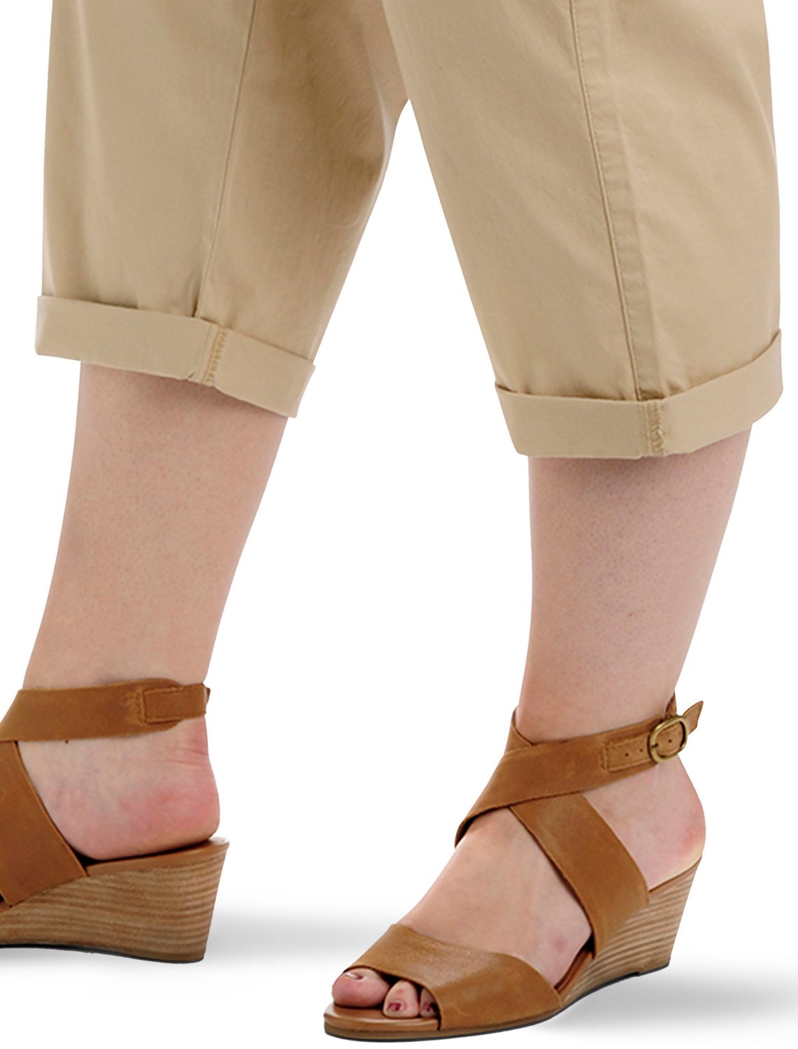 Lee Women's Austyn Knit Waist Cargo Plus Size Capri Pants - view number 3