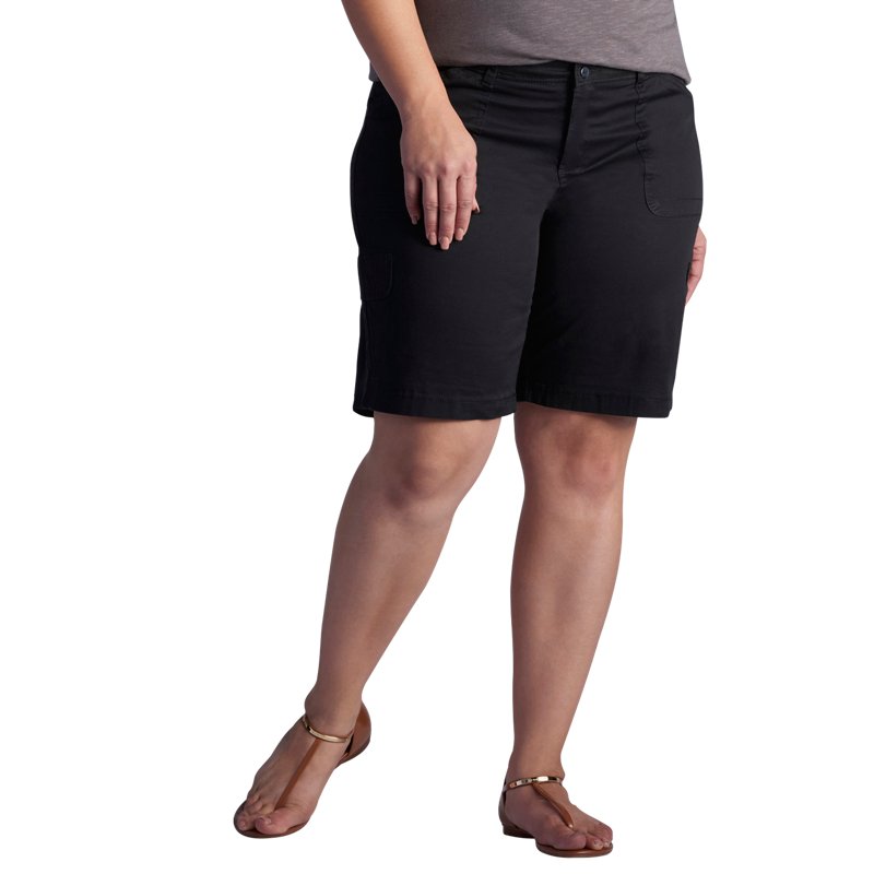 Lee Women's Plus Size Avery Knit Relaxed Cargo Bermuda Short