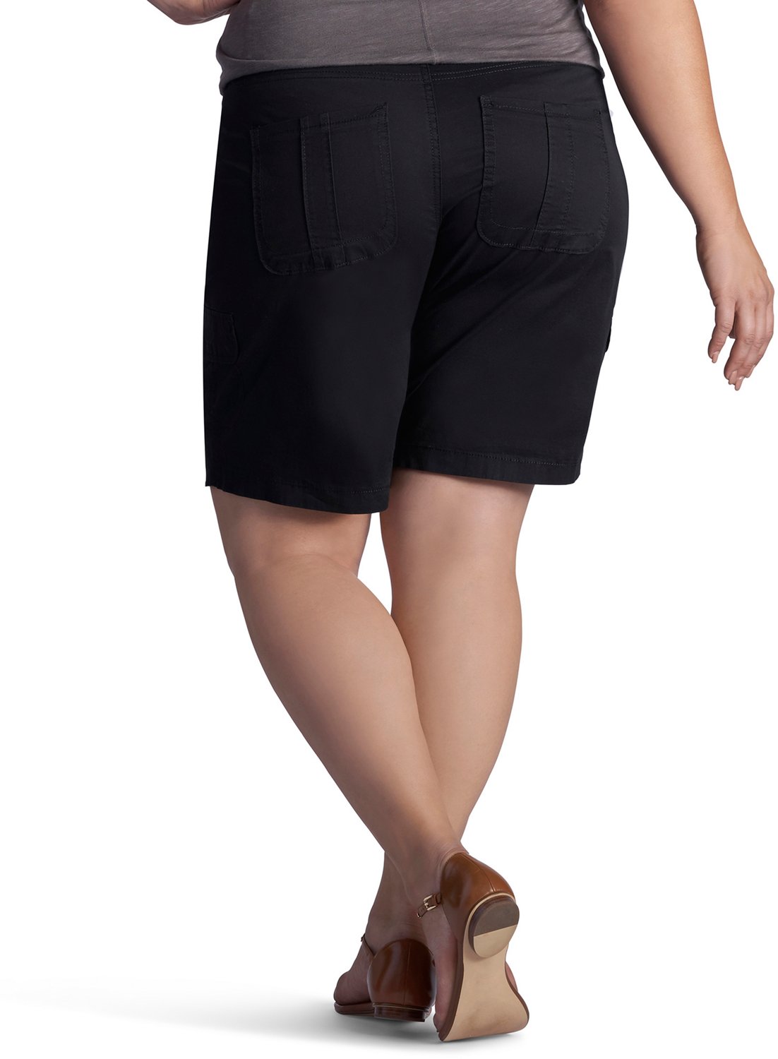 Lee Women's Relaxed Fit Avey Knitwaist Bermuda Plus Size Cargo Shorts - view number 2