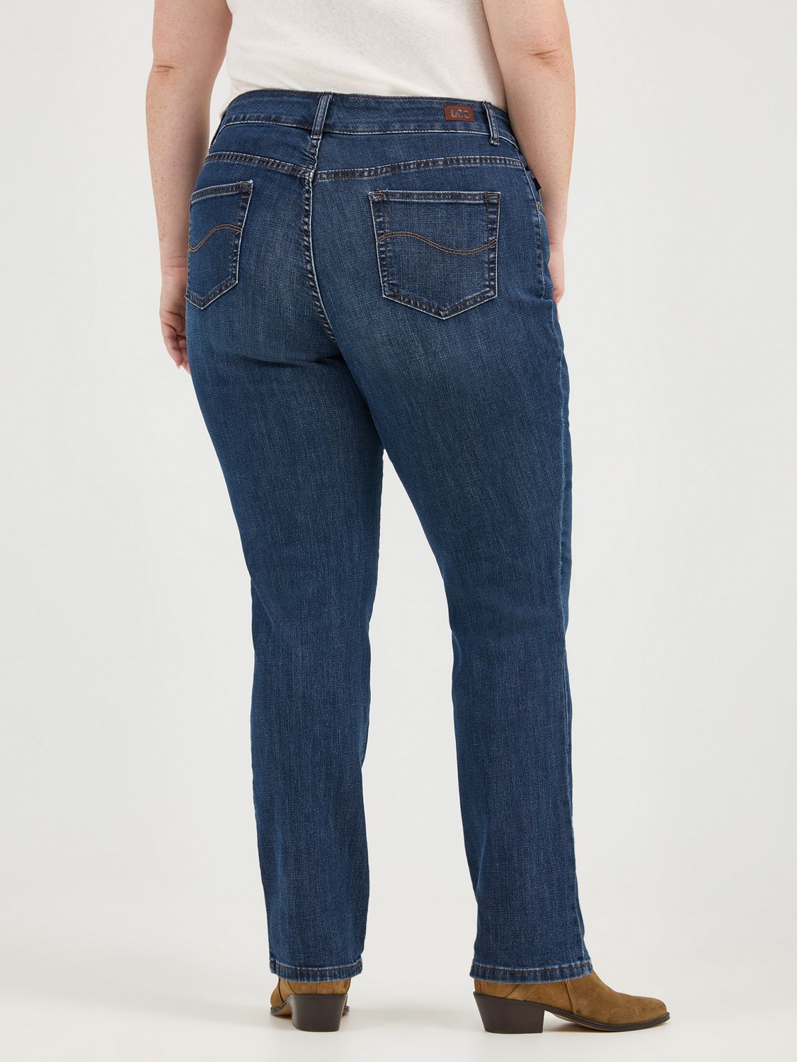 Lee Women's Stretch Relaxed Fit Straight Leg Plus Size Jeans - view number 2