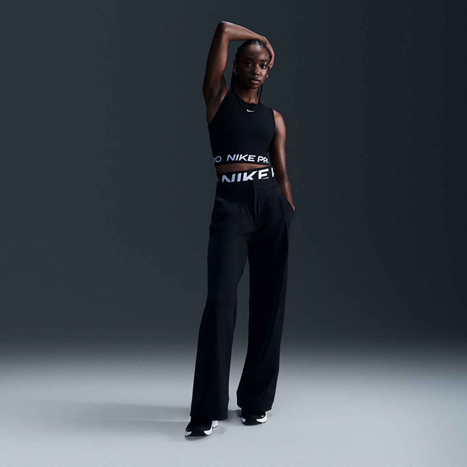 Nike Women's Pro Dri-FIT Cropped Tank Top - view number 1