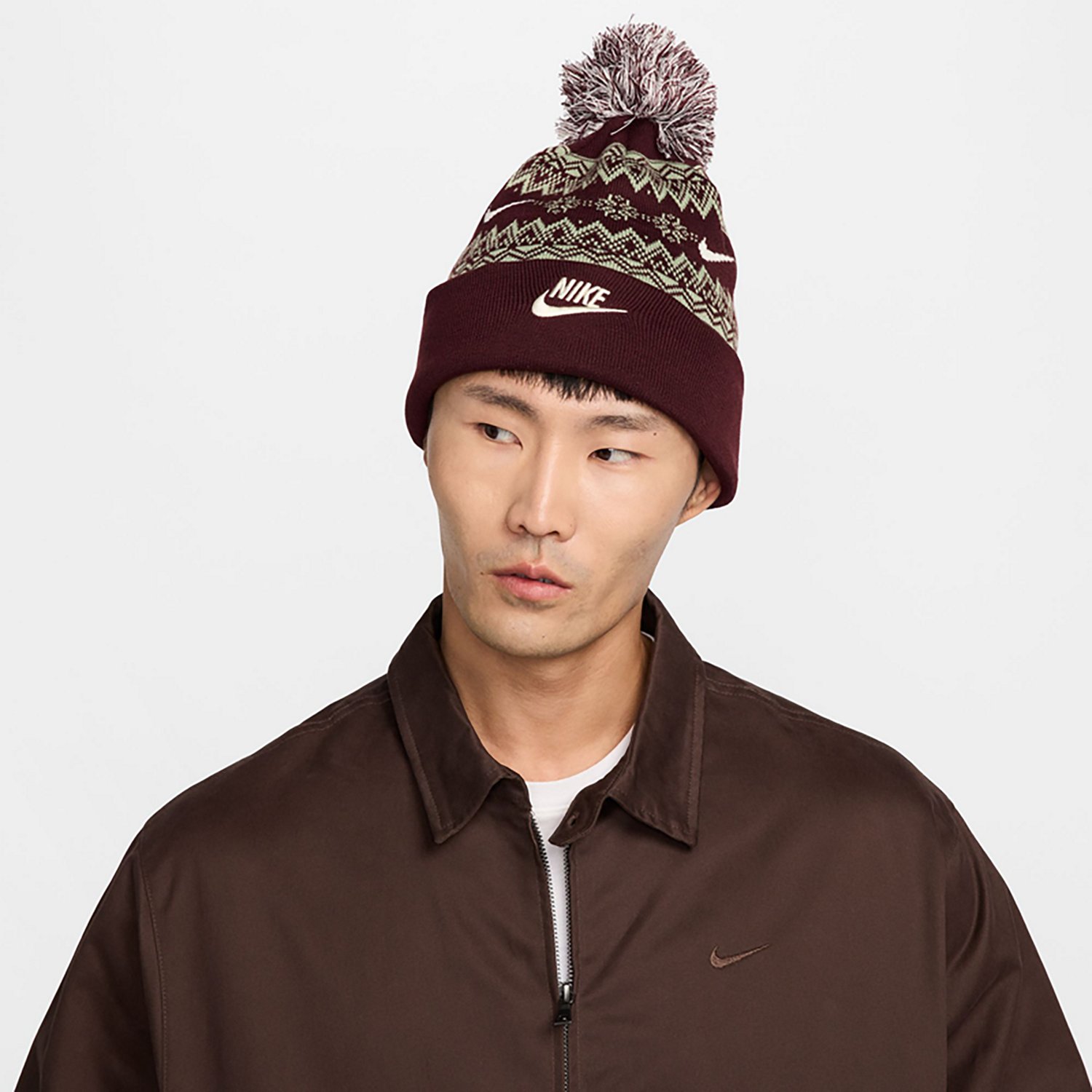 Nike Adults' Peak Fair Isle Beanie