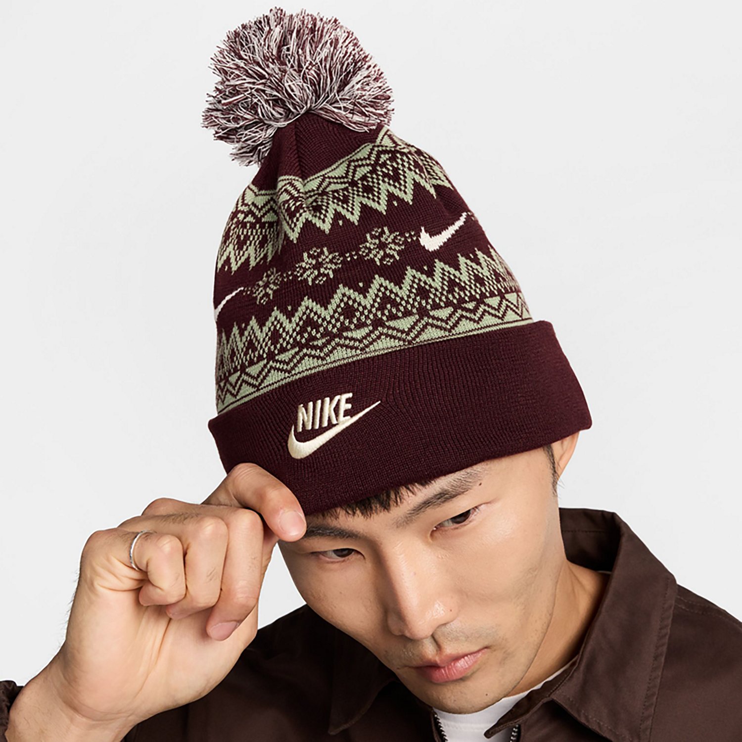Nike Adults' Peak Fair Isle Beanie