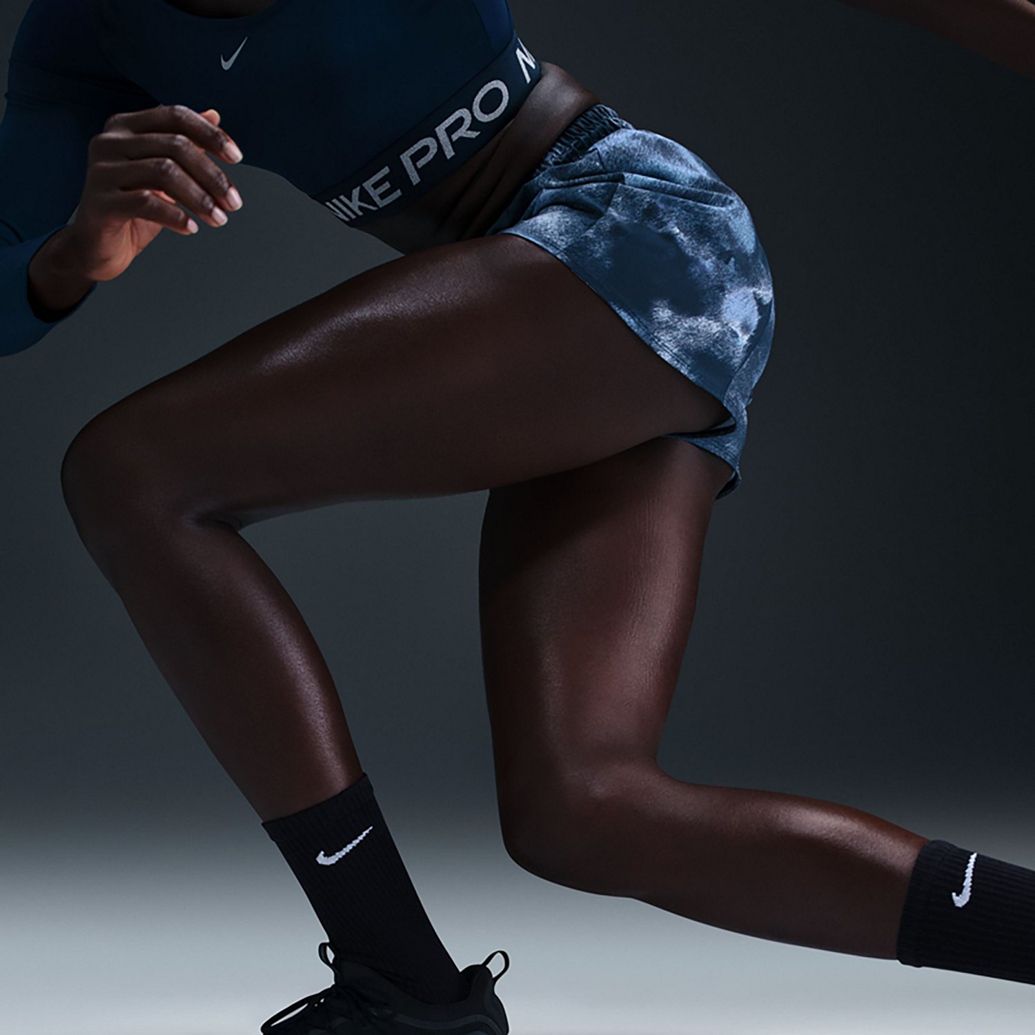 Nike Women's One Dri-FIT High-Waisted Brief-Lined Printed Shorts 3 in