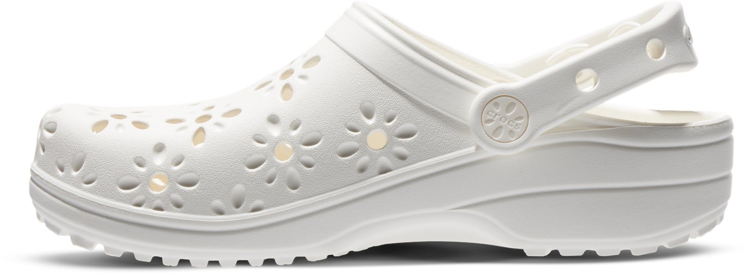Crocs Adults' Classic Floral Cut Clogs                                                                                           - view number 2