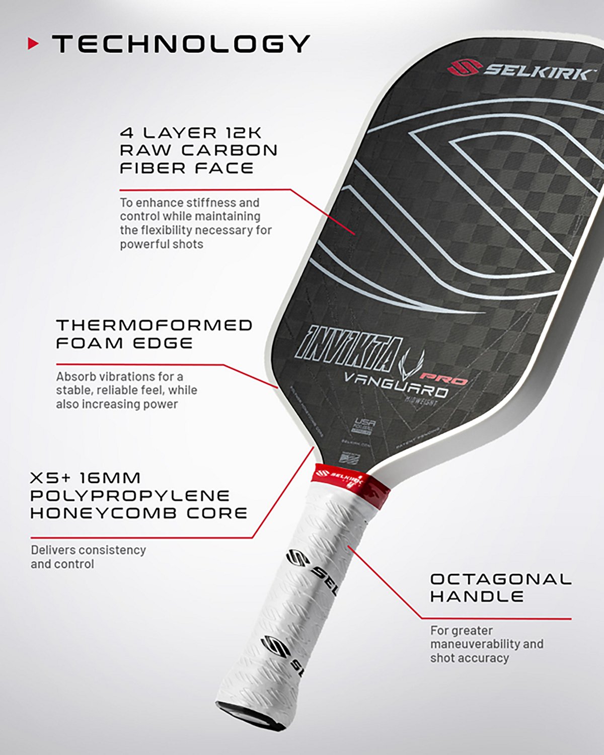 Selkirk Sport VANGUARD Pro Pickleball Paddle - view number 7