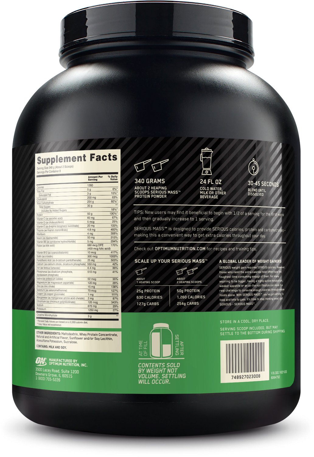 Optimum Nutrition Serious Mass Supplement                                                                                        - view number 2