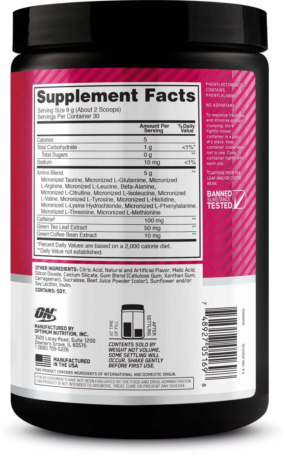 Optimum Nutrition Amino Energy Supplement                                                                                        - view number 2