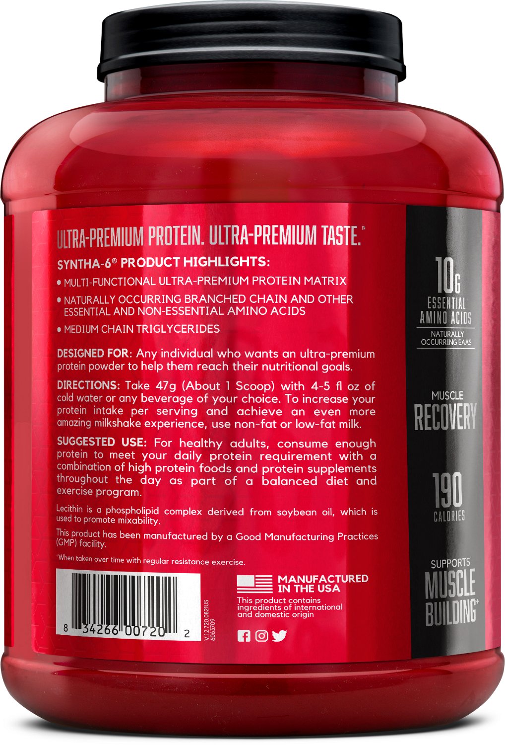 BSN Sports Syntha-6 Protein Powder                                                                                               - view number 3