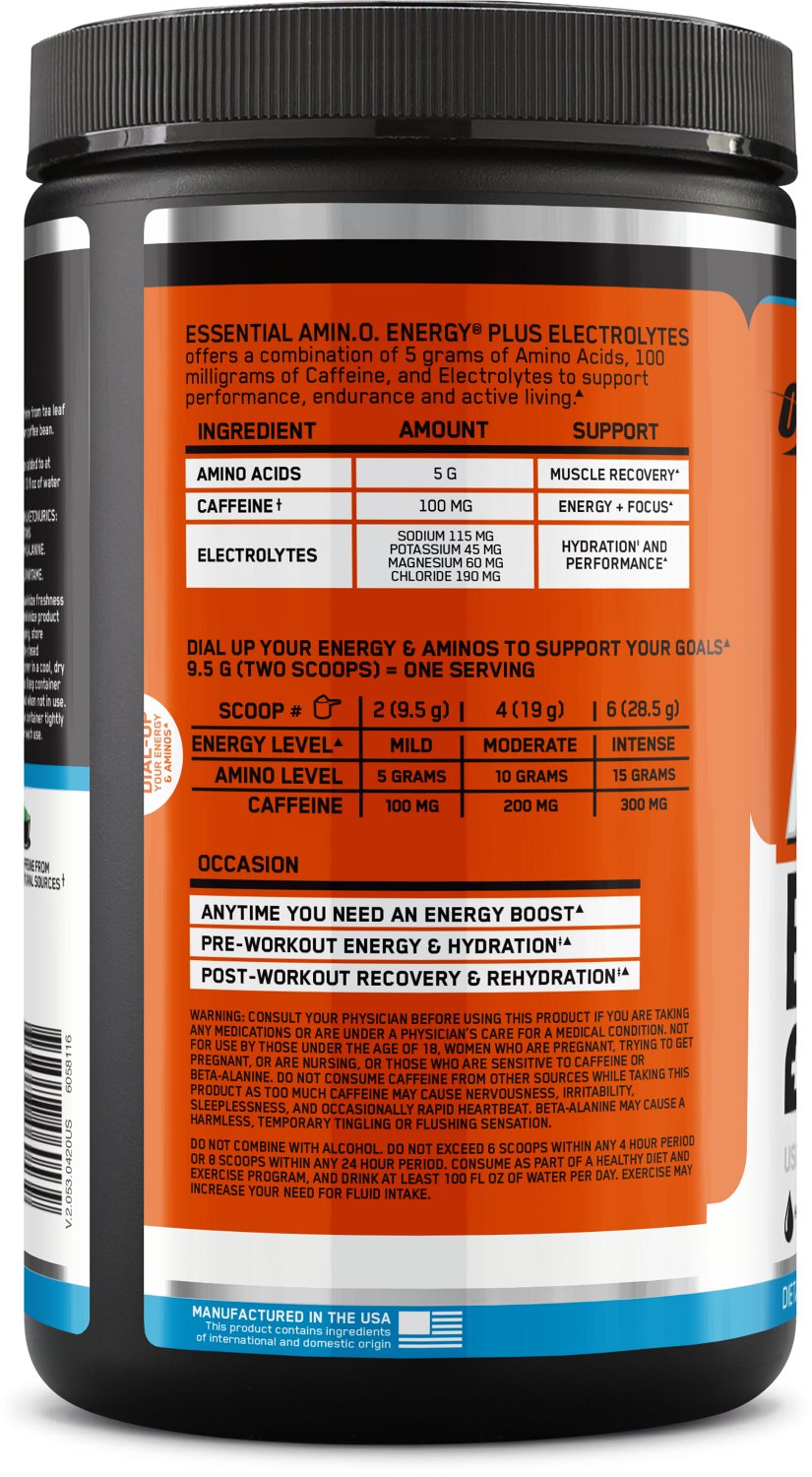 Optimum Nutrition Amino Energy and Electrolytes Pre Workout                                                                      - view number 3