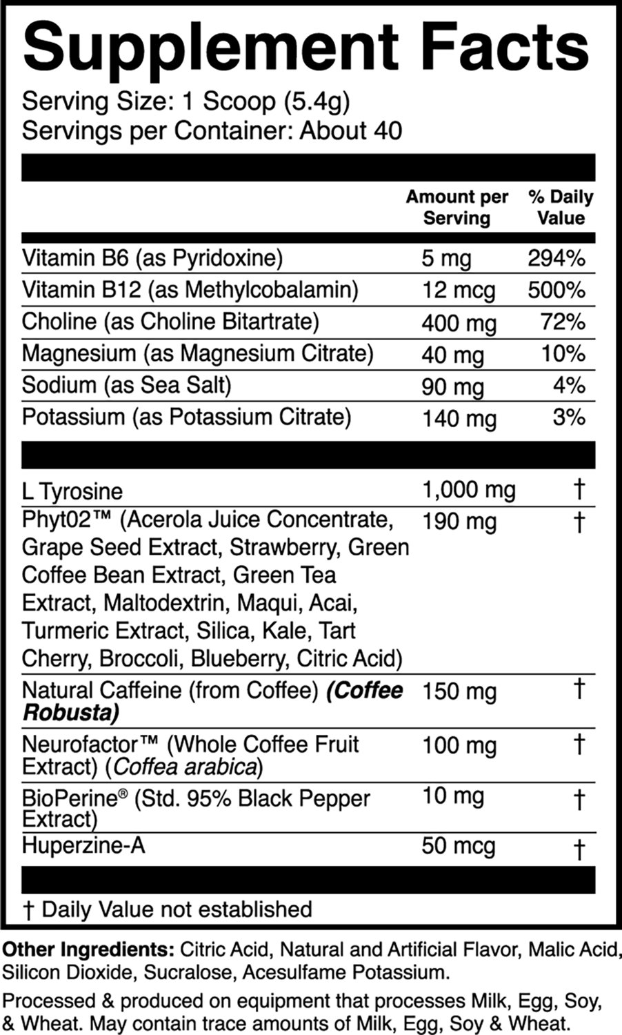1st Phorm PROJECT 1 Pre-workout 50 servings                                                                                      - view number 2