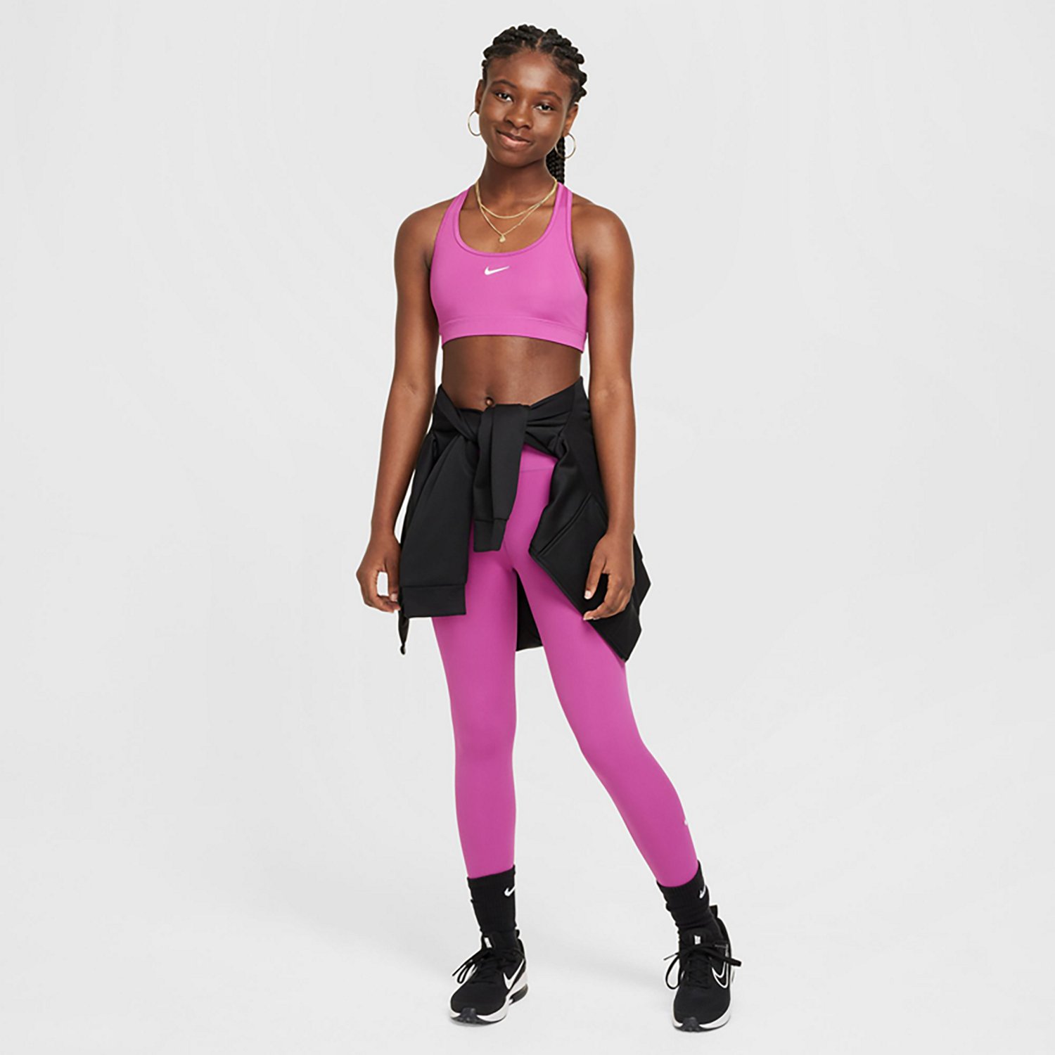 Nike Girls' Dri-FIT Swoosh Sports Bra - view number 6