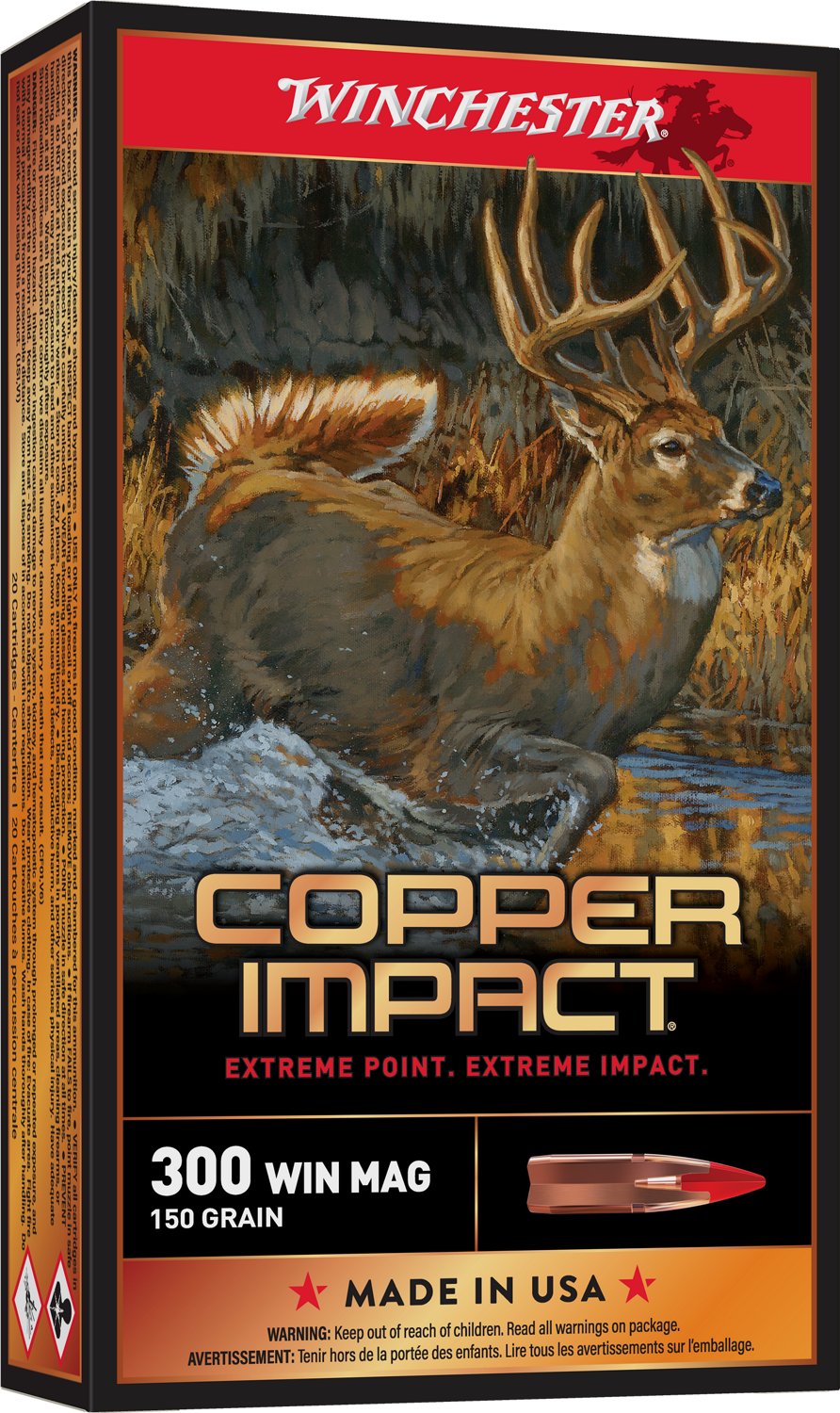 Winchester 300 Winchester Magnum Copper Impact 150 Grain 20-Round Ammunition