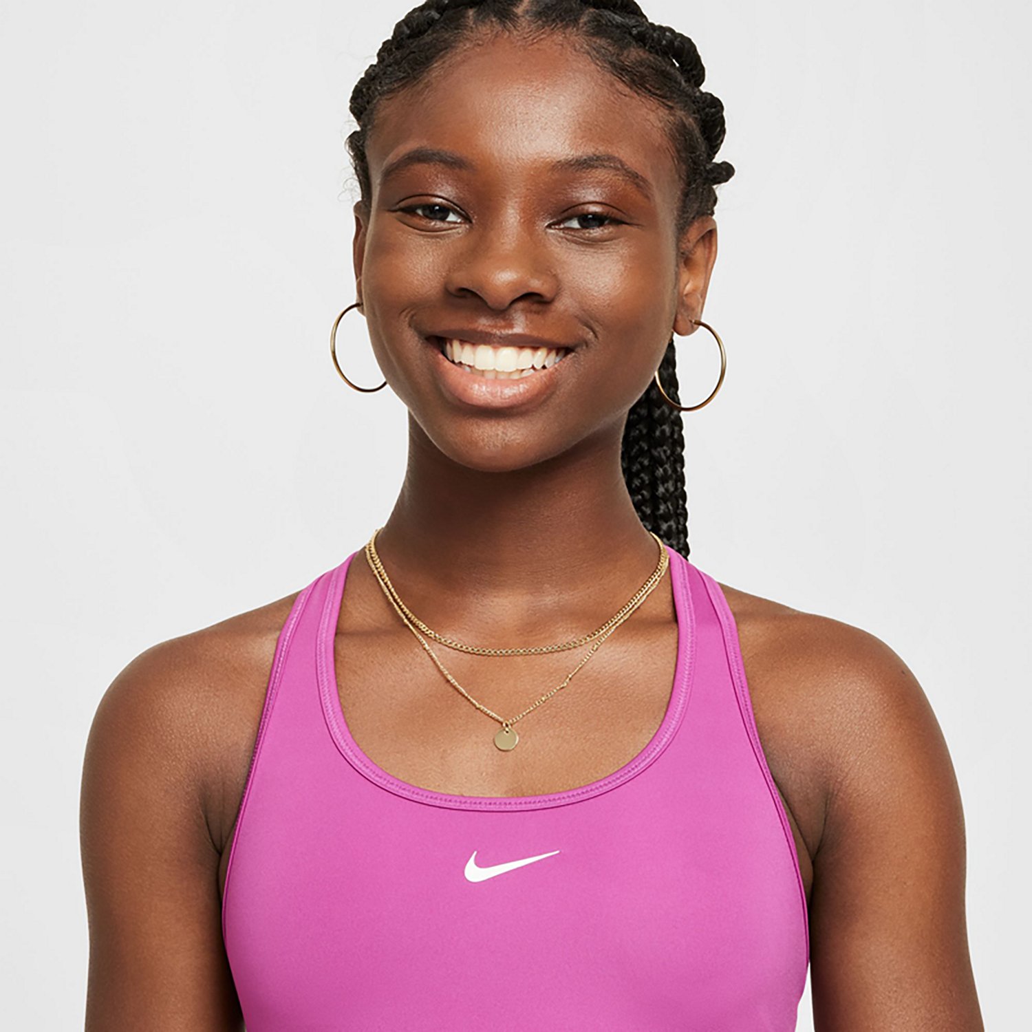 Nike Girls' Dri-FIT Swoosh Sports Bra - view number 3
