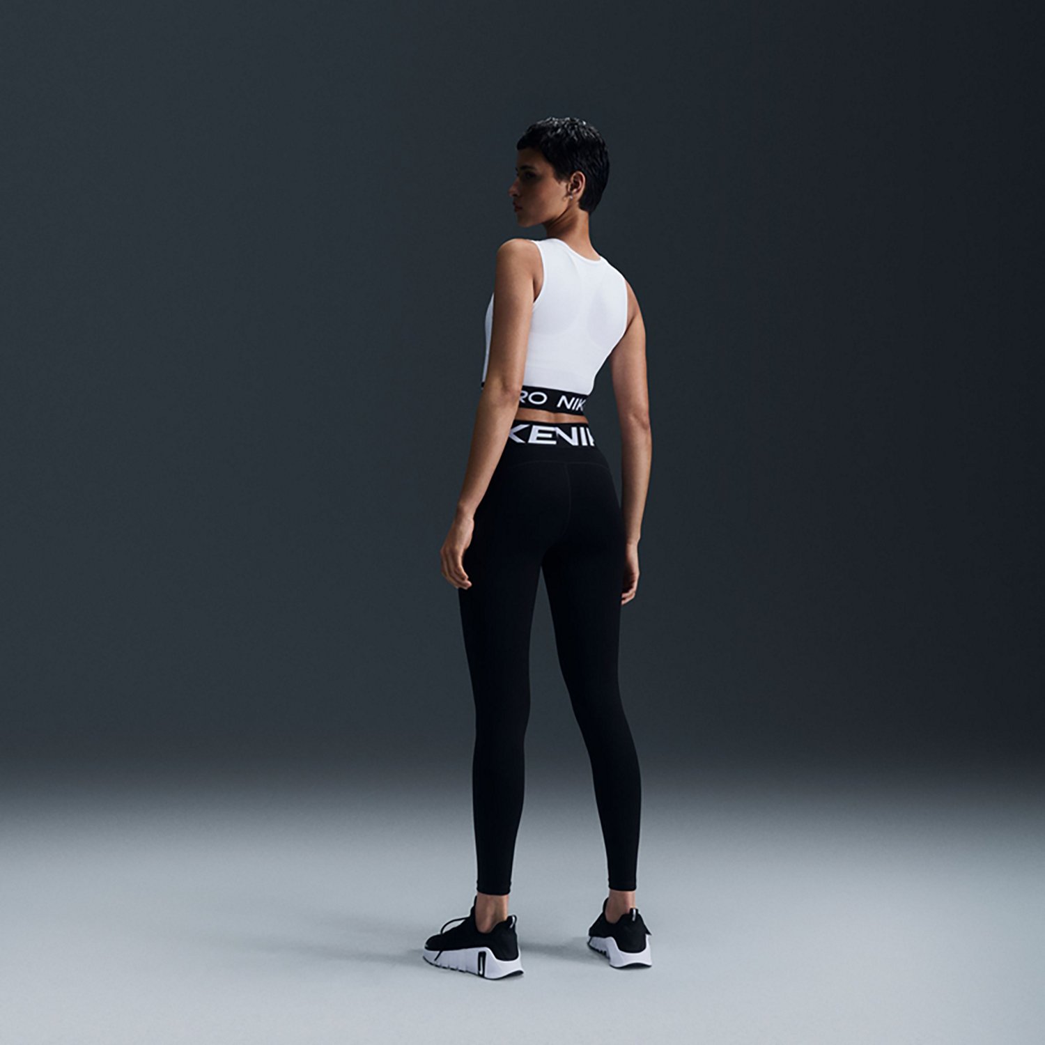 Nike Women's Pro Dri-FIT Cropped Tank Top - view number 2