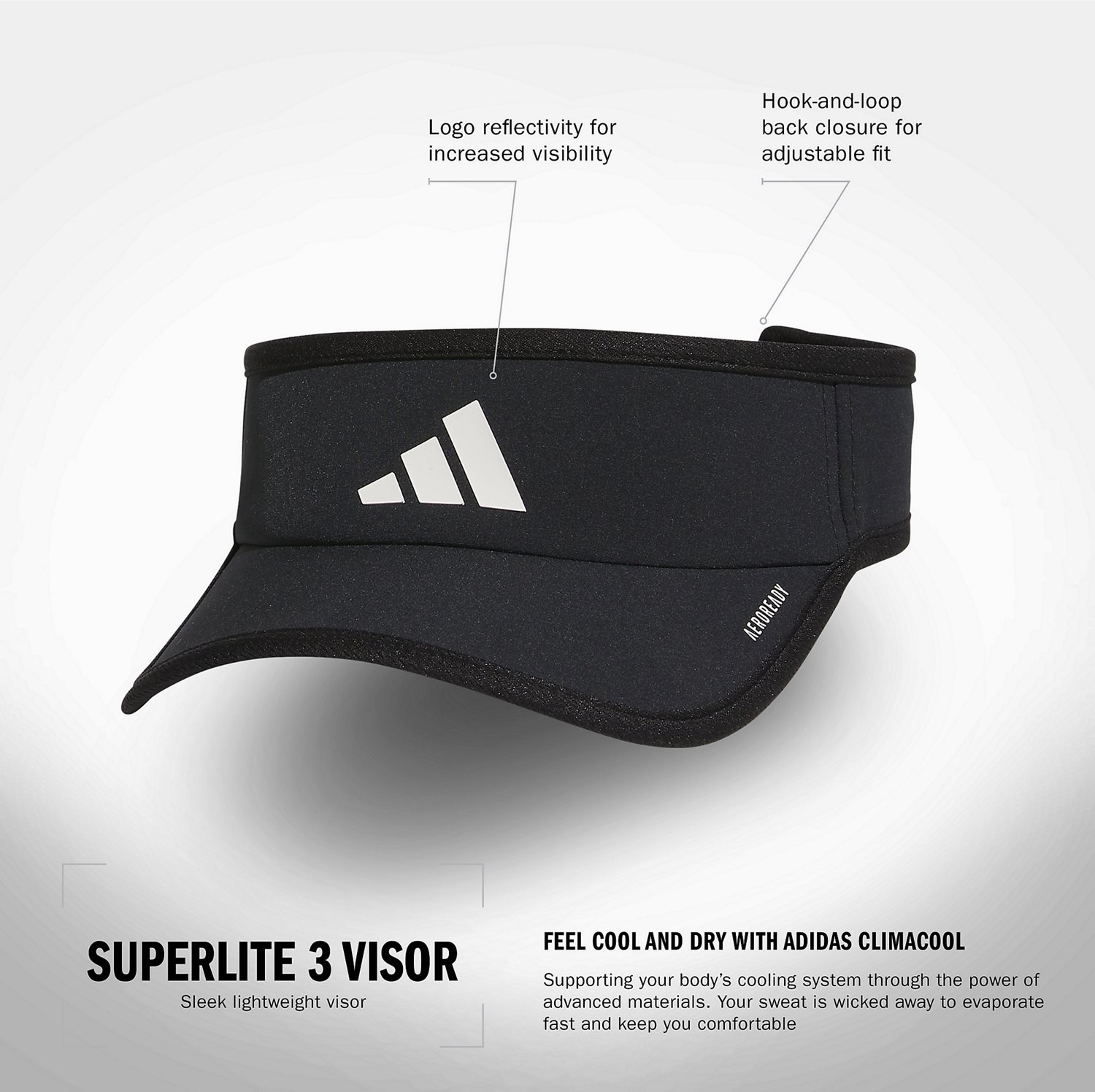 adidas Men's Superlite 3 Visor - view number 5