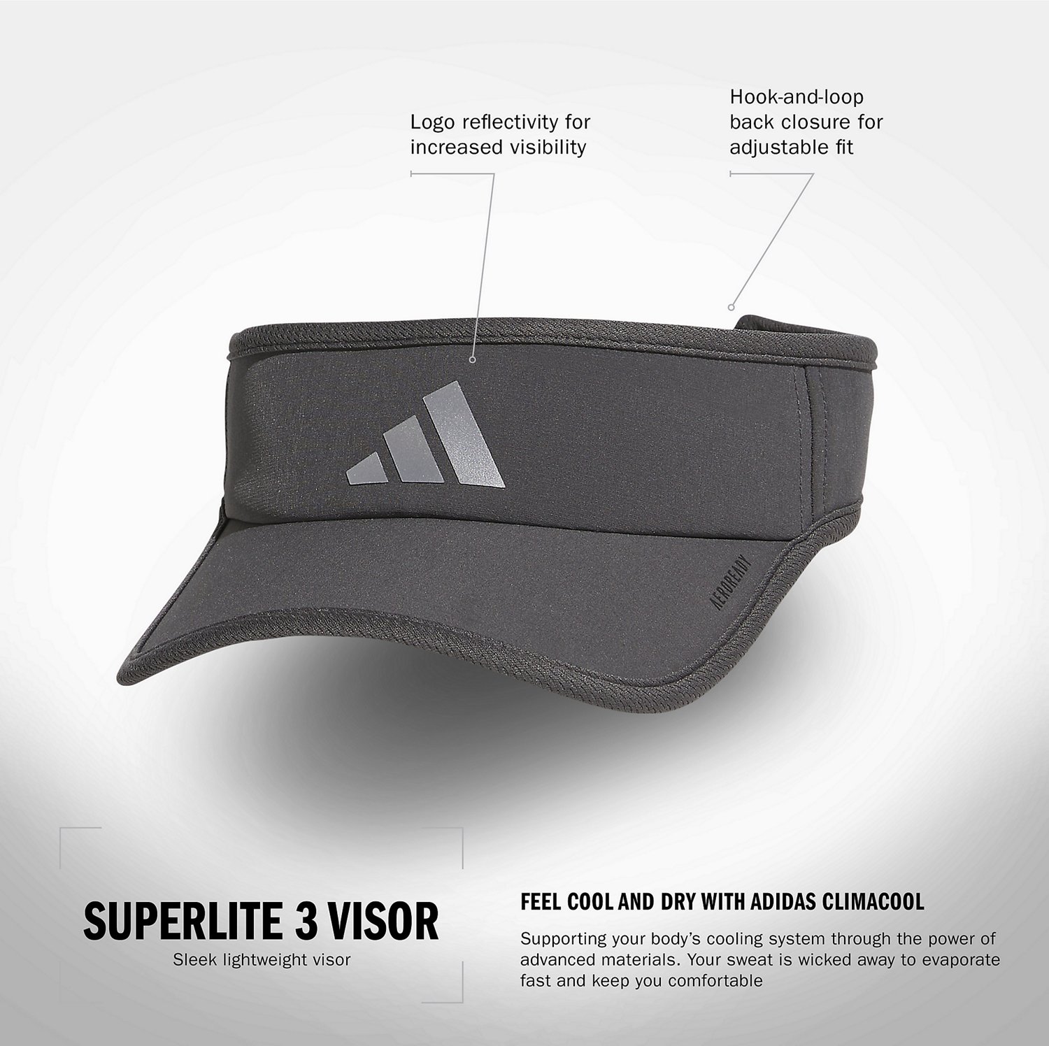 adidas Men's Superlite 3 Visor - view number 5