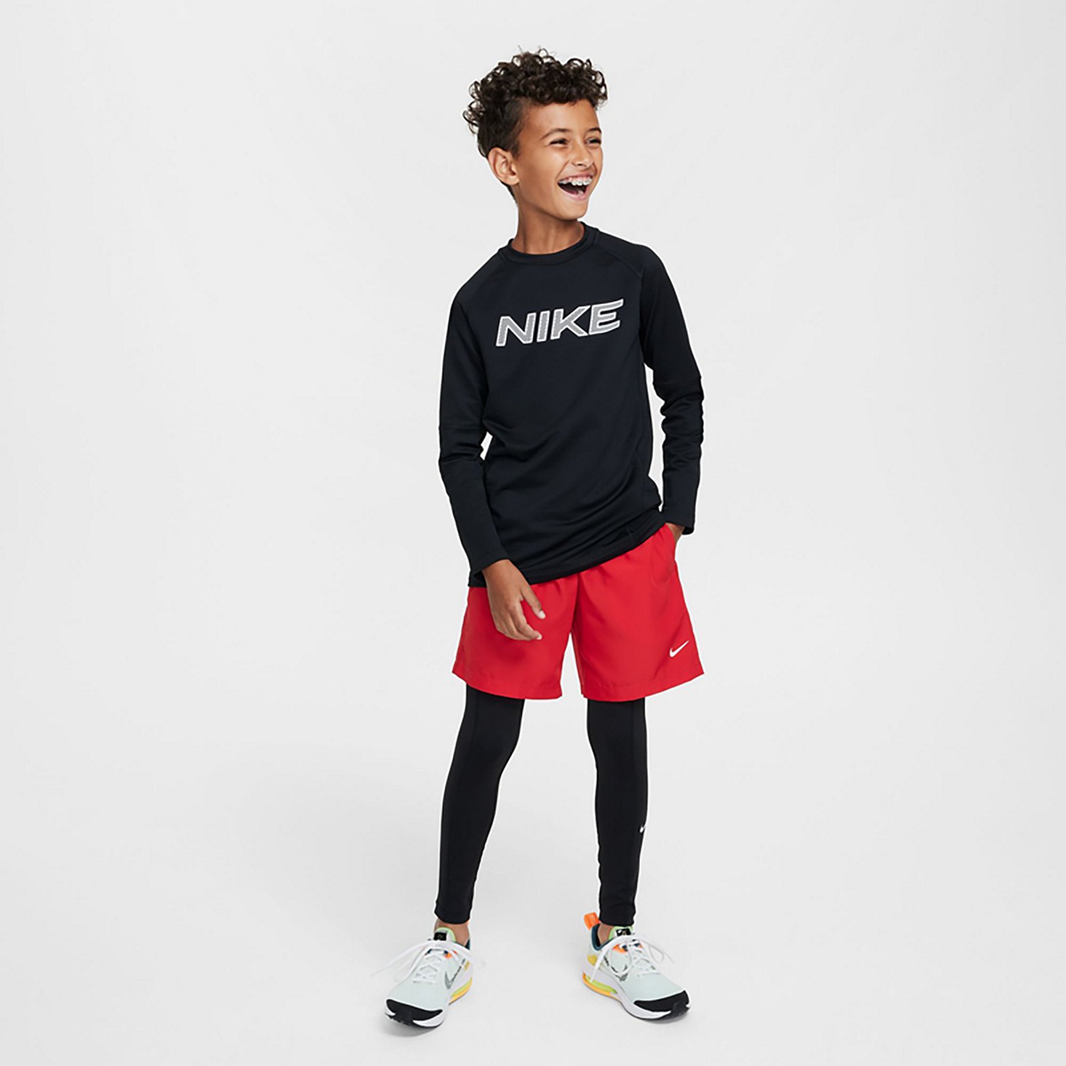 Nike Boys' Pro Warm Dri-FIT Long Sleeve Training Top - view number 5