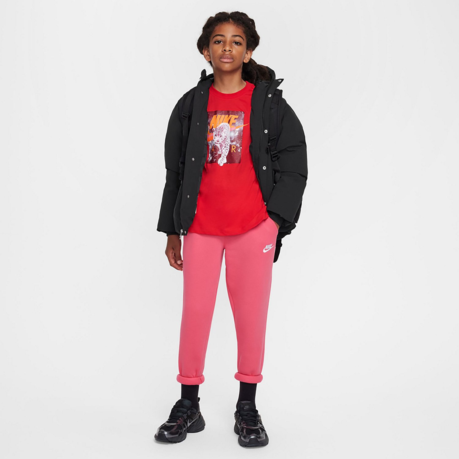 Nike Boys' 4-7 Sportswear Leopard Graphic T-shirt - view number 5