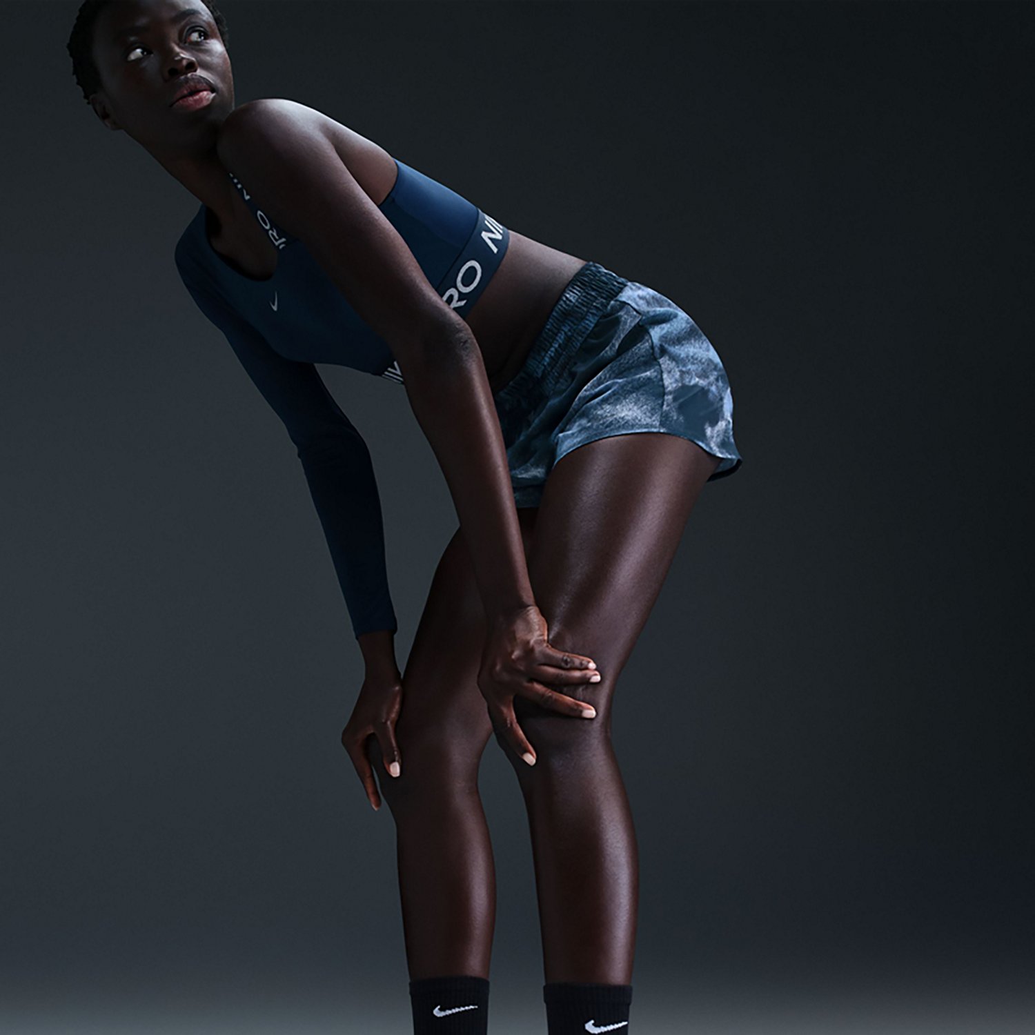 Nike Women's One Dri-FIT High-Waisted Brief-Lined Printed Shorts 3 in - view number 6