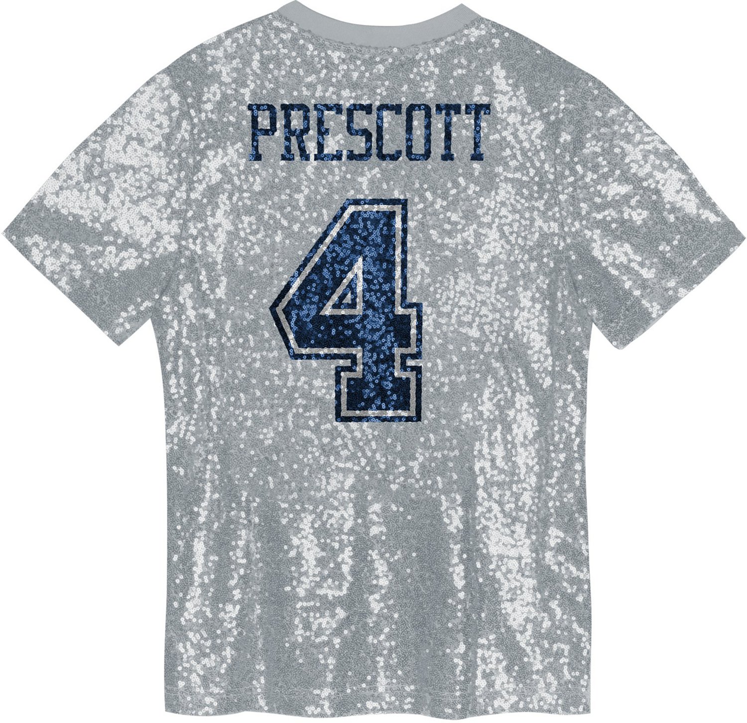 Outerstuff Women's Dallas Cowboys Prescott Sequin Shirt - view number 3