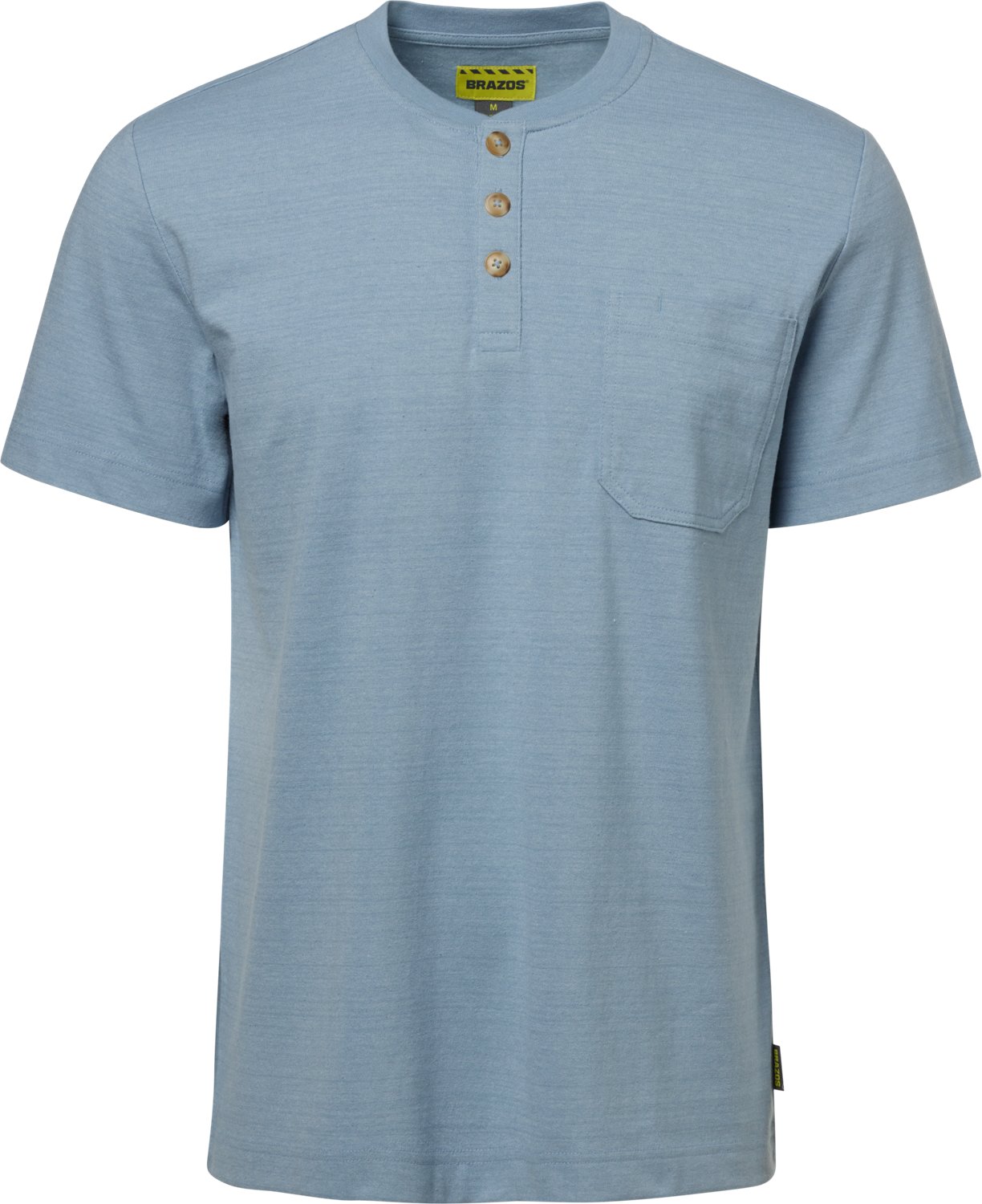Brazos Men's Contractor Pocket Short Sleeve Henley T-shirt