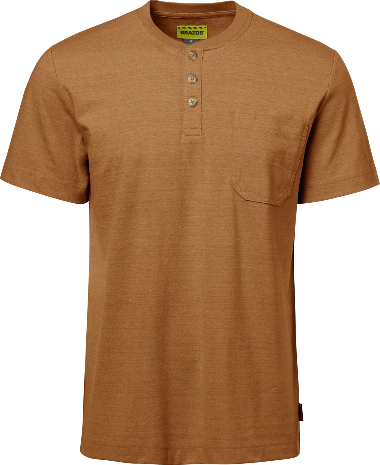 Brazos Men's Contractor Pocket Short Sleeve Henley T-shirt - view number 2