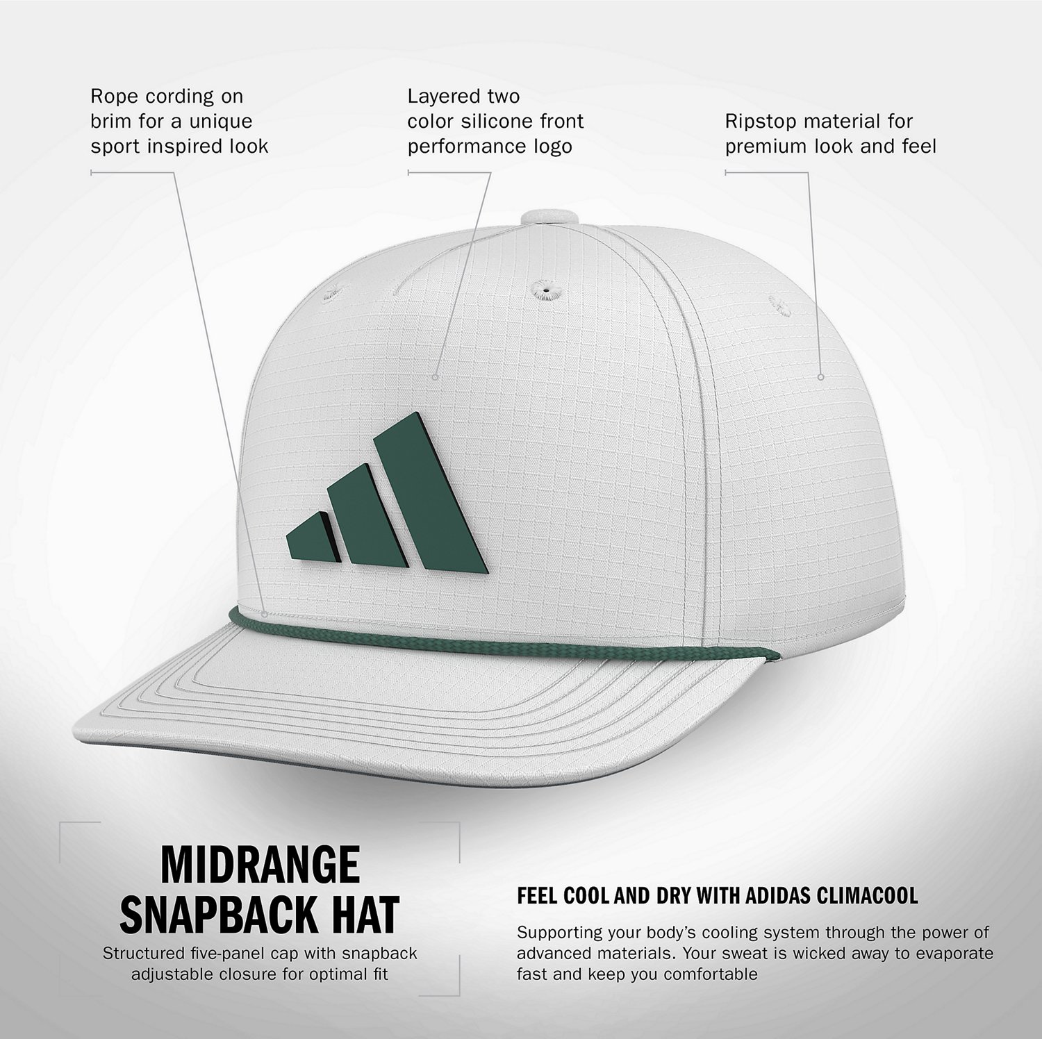 Adidas Men's Midrange Snapback Hat - view number 4