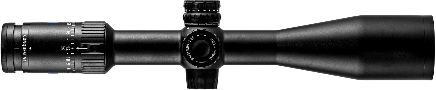 Zeiss Conquest V4 6-24 x 50 mm Riflescope with #60 Illuminated Plex Reticle