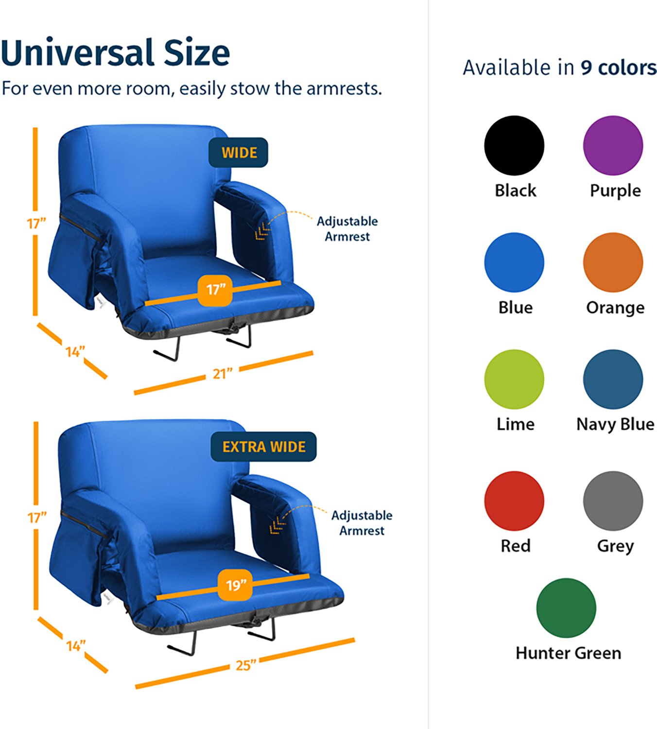 Alpcour Premium Reclining Wide Stadium Seat - view number 3