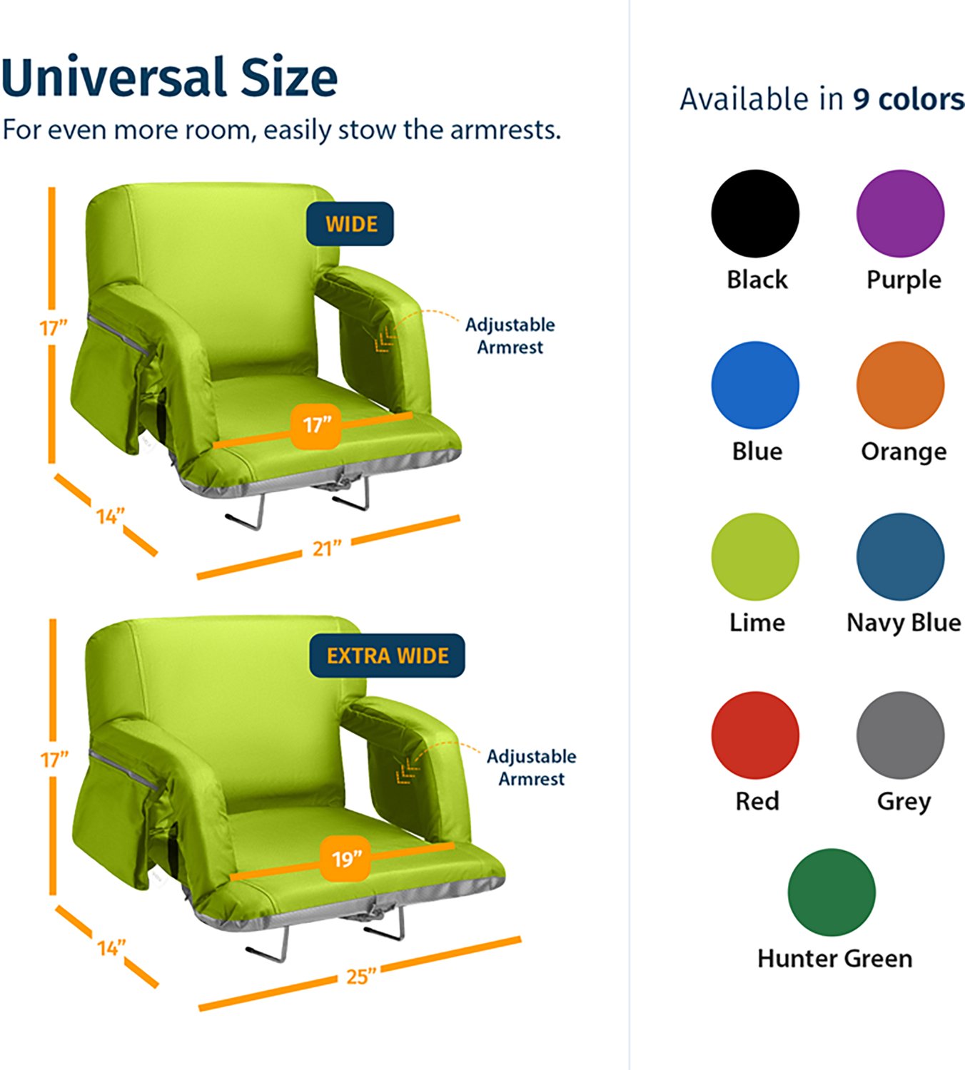Alpcour Premium Reclining Wide Stadium Seat - view number 4