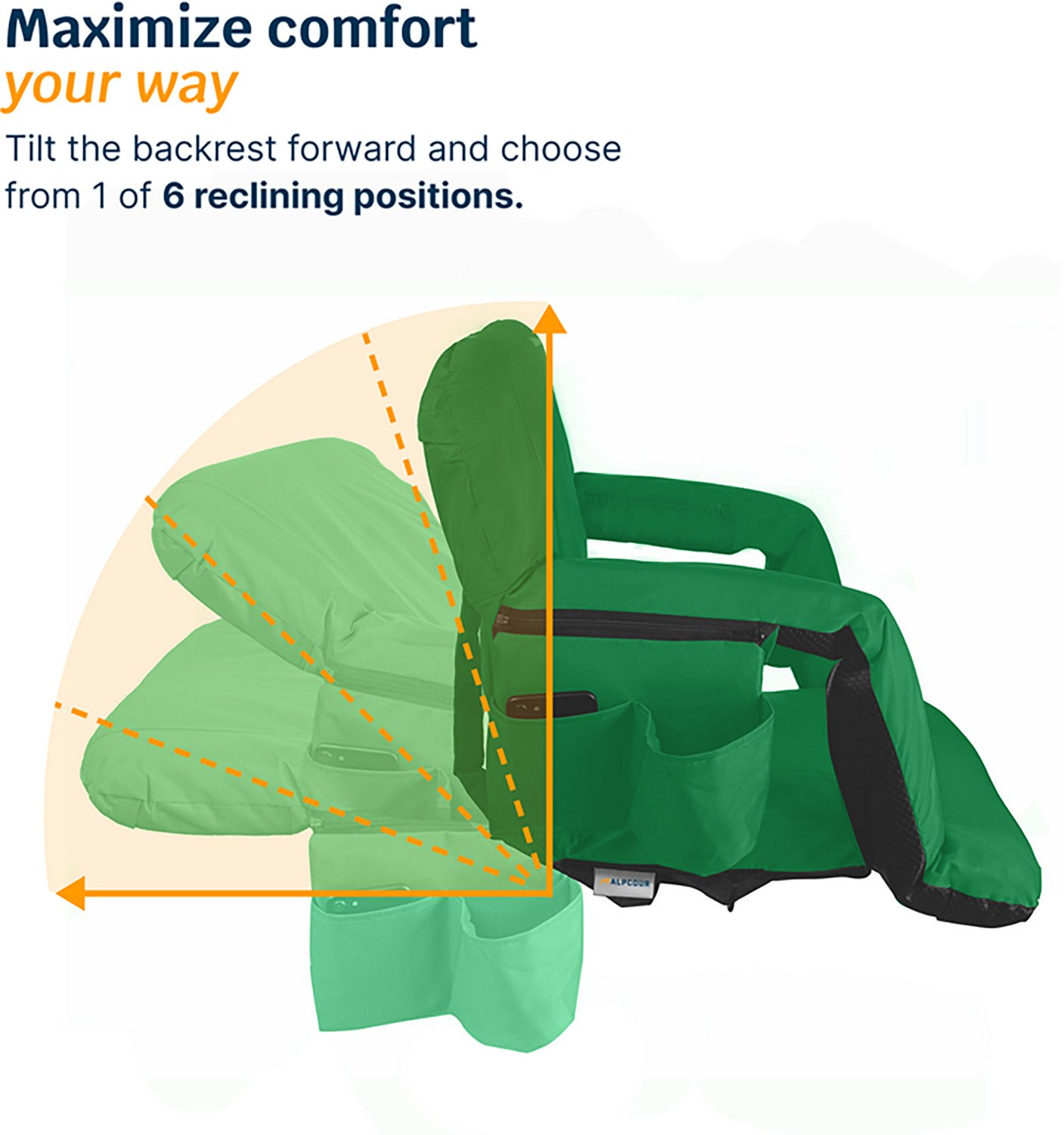 Alpcour Premium Reclining Wide Stadium Seat - view number 3