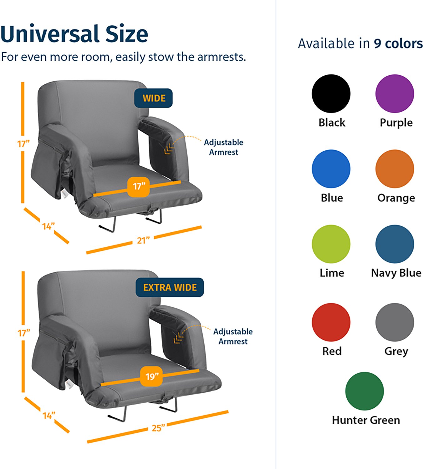 Alpcour Premium Reclining Wide Stadium Seat - view number 4