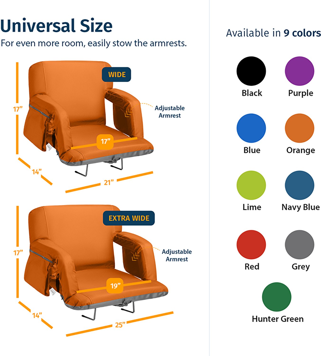 Alpcour Premium Reclining Wide Stadium Seat - view number 4