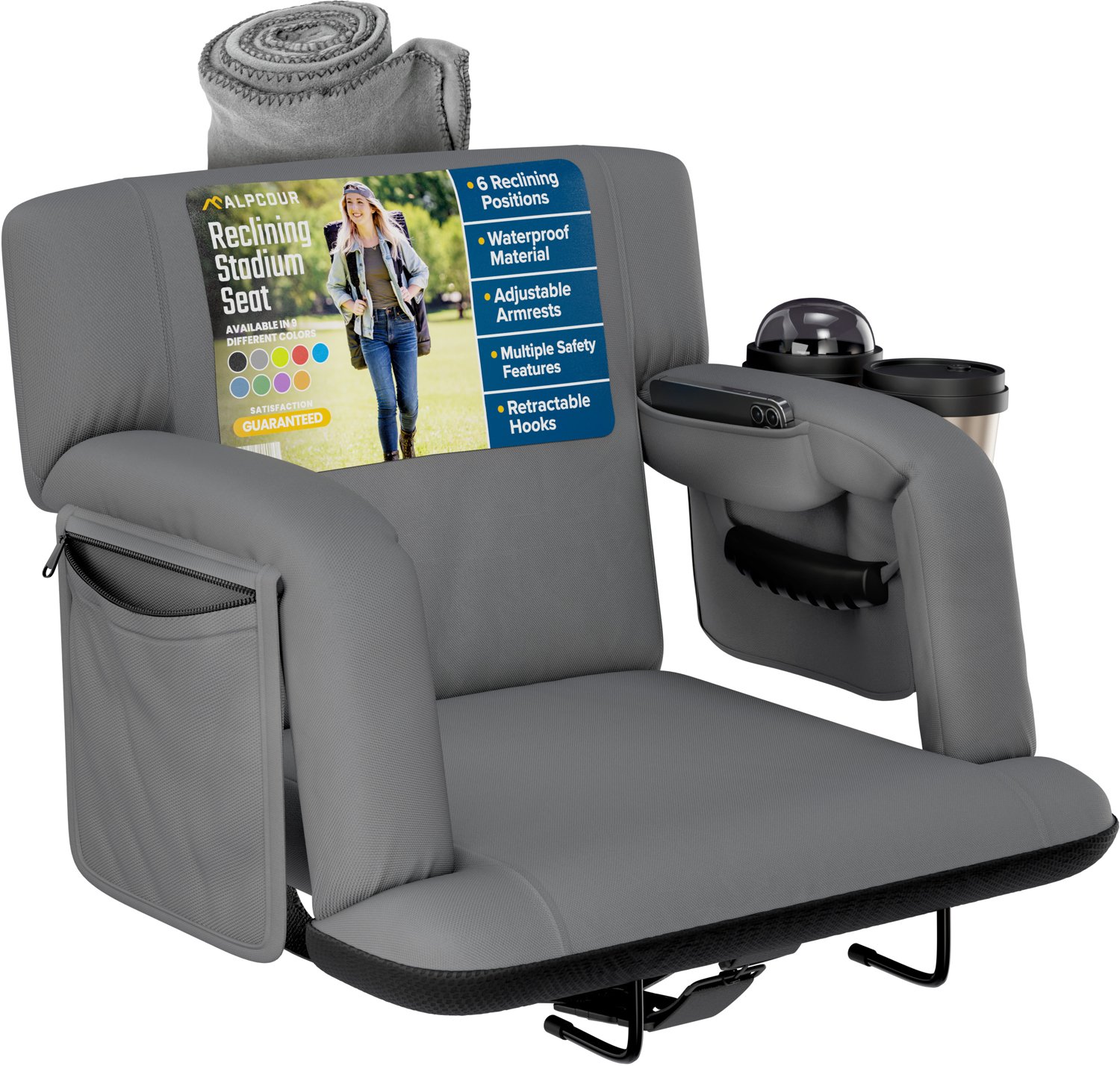 Alpcour Premium Reclining Wide Stadium Seat