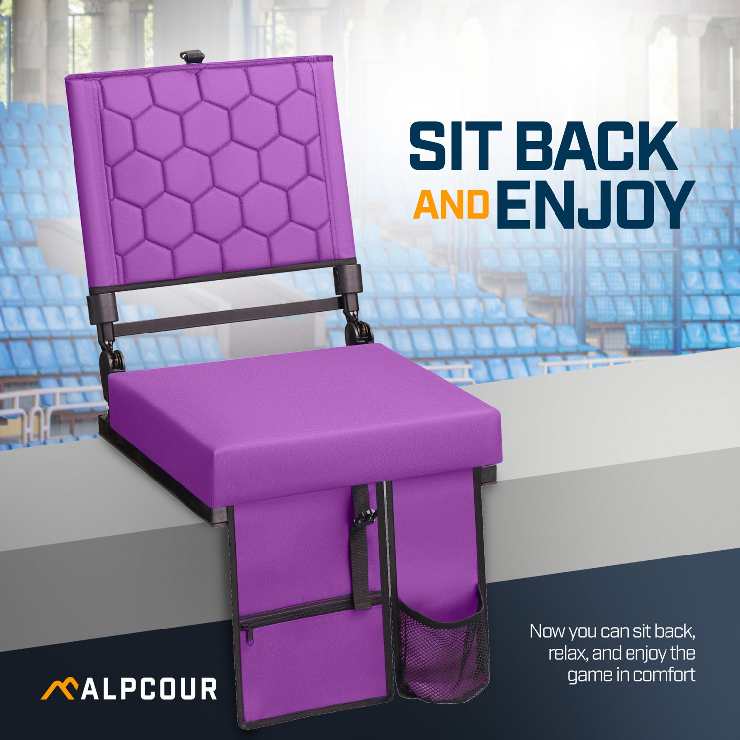 Alpcour Reclining Wide Stadium Seat - view number 6