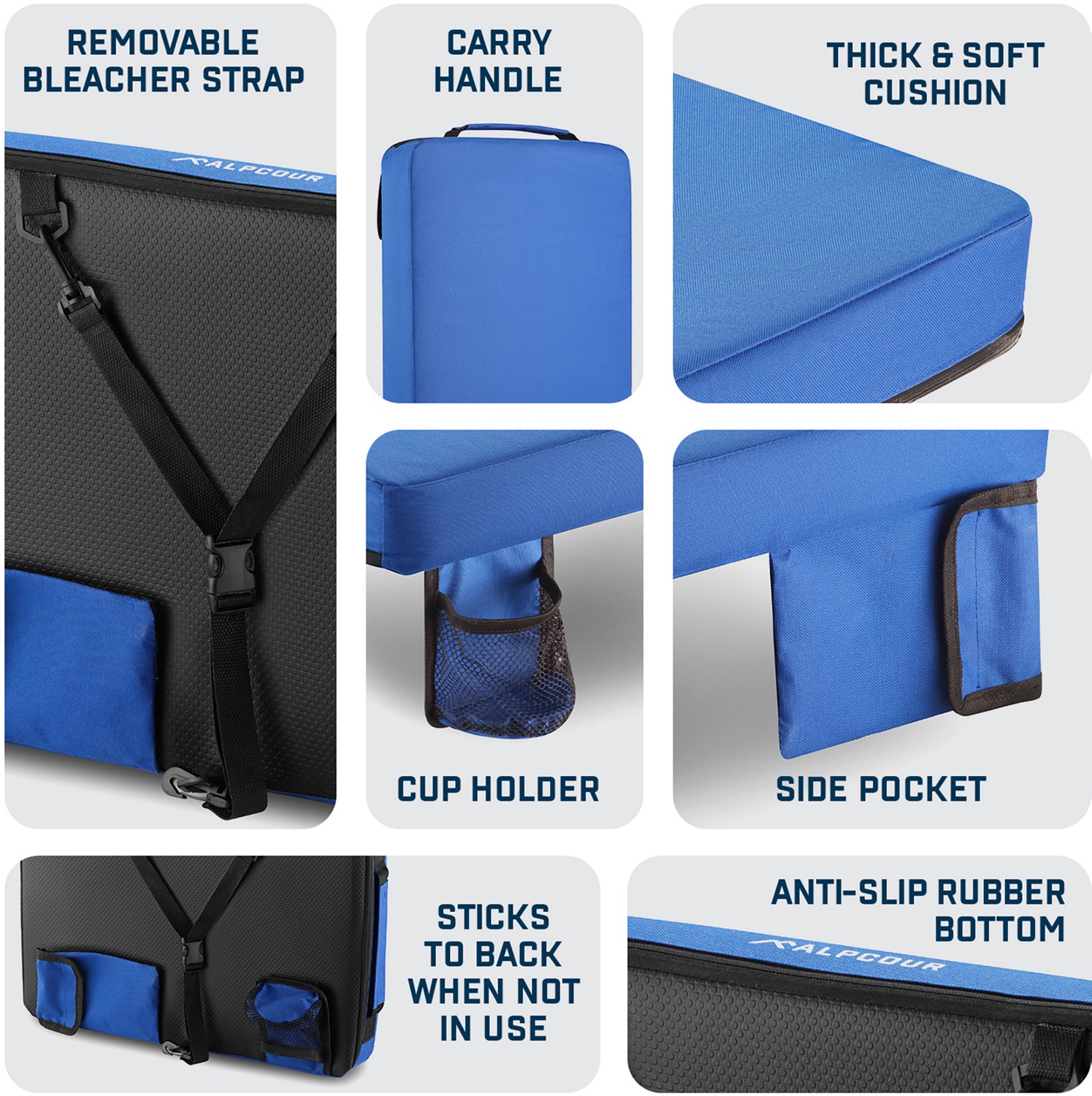 Alpcour Portable Extra Thick Stadium Seat Cushion - view number 4