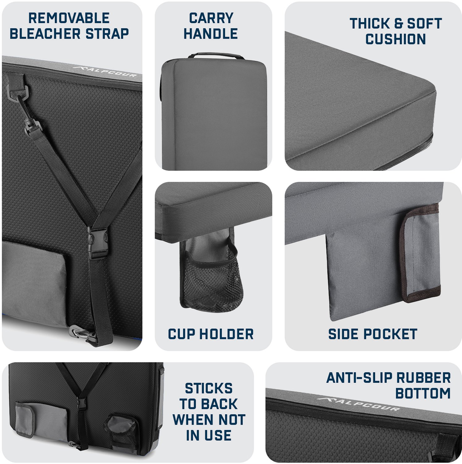 Alpcour Portable Extra Thick Stadium Seat Cushion - view number 4