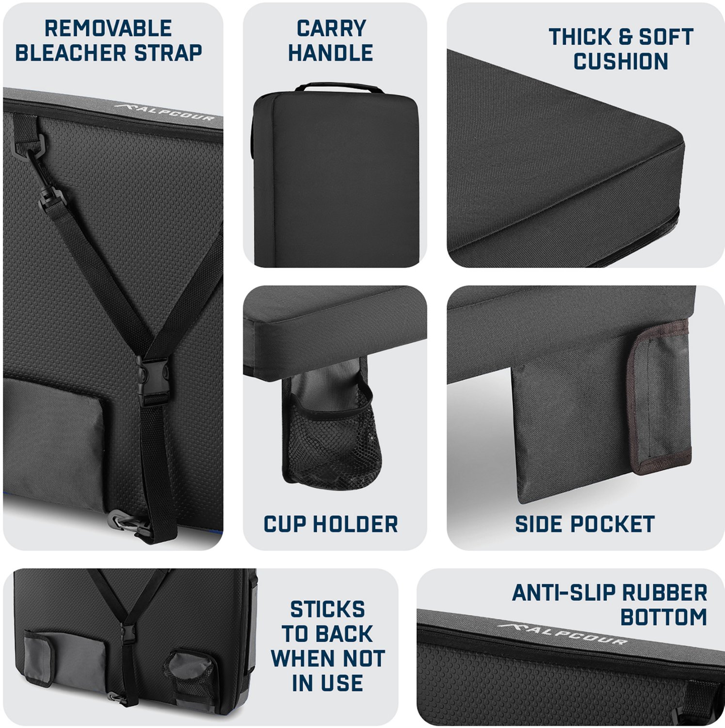 Alpcour Portable Extra Thick Heated Stadium Seat Cushion                                                                         - view number 5