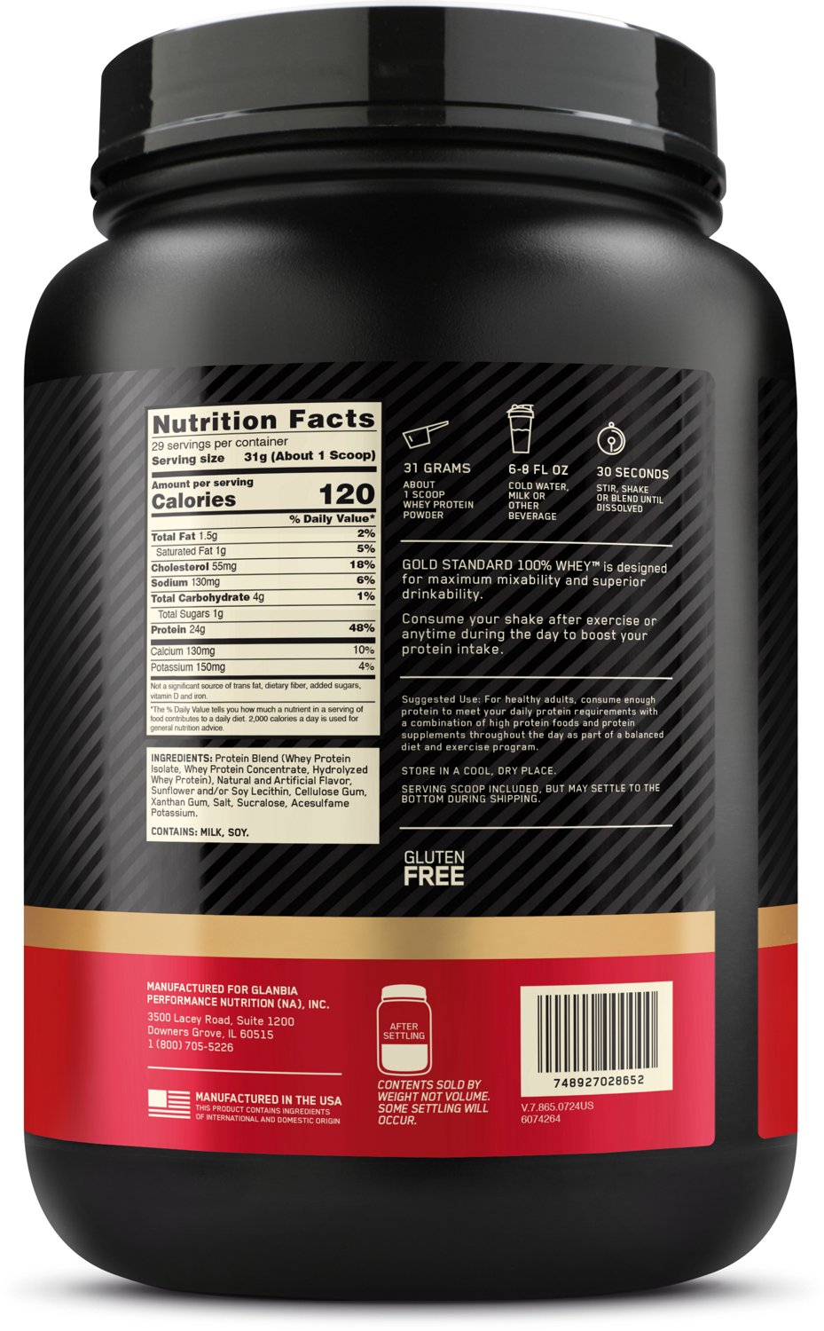 Optimum Nutrition Gold Standard 100% Whey Powder - view number 2