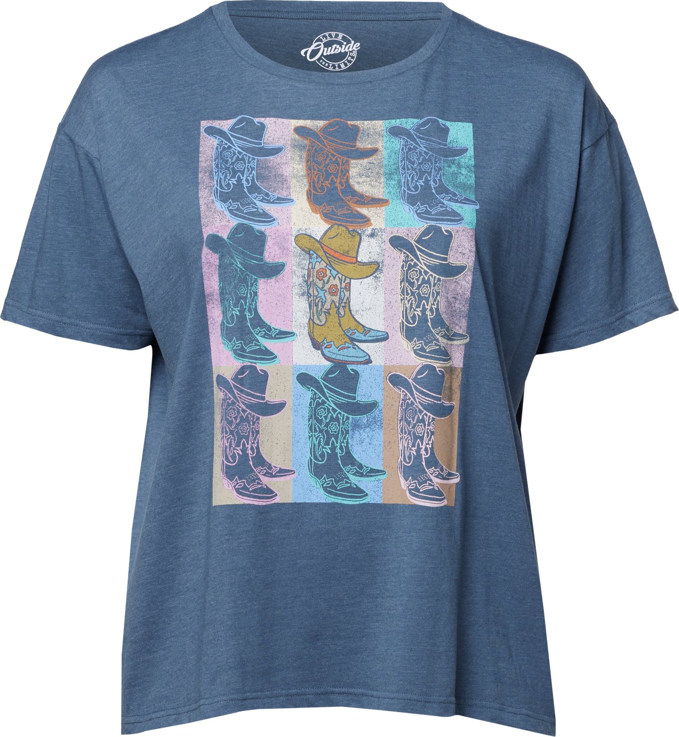 Live Outside the Limits Women's Boot Box Oversize T-shirt - view number 2
