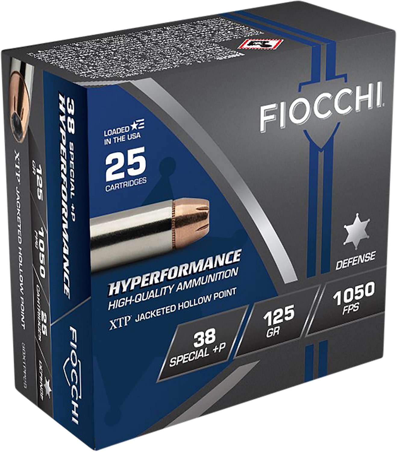 Fiocchi Extrema .38 Special 125-Grain XTP Hollow-Point Centerfire Handgun Ammunition