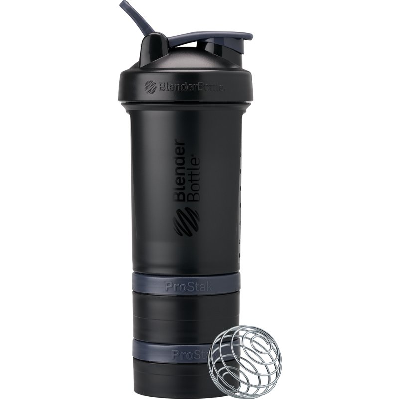 BlenderBottle Blender Bottle ProStack 22 oz Shaker Bottle Black - Health Supplements at Academy Sports