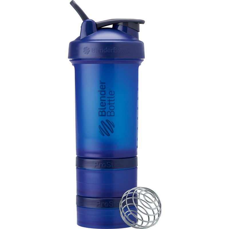 BlenderBottle Blender Bottle ProStack 22 oz Shaker Bottle Blue - Health Supplements at Academy Sports