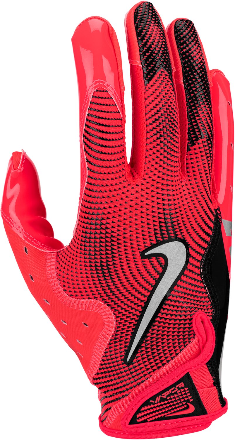 Nike Vapor Jet 8.0 Football Gloves Men's Large Red Orbit