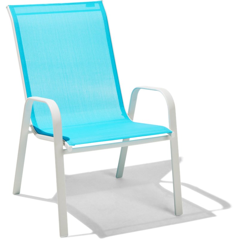 Mosaic Livingston Oversize Solid Sling Stack Chair Turquoise/Aqua - Patio Accessories/Heating at Academy Sports