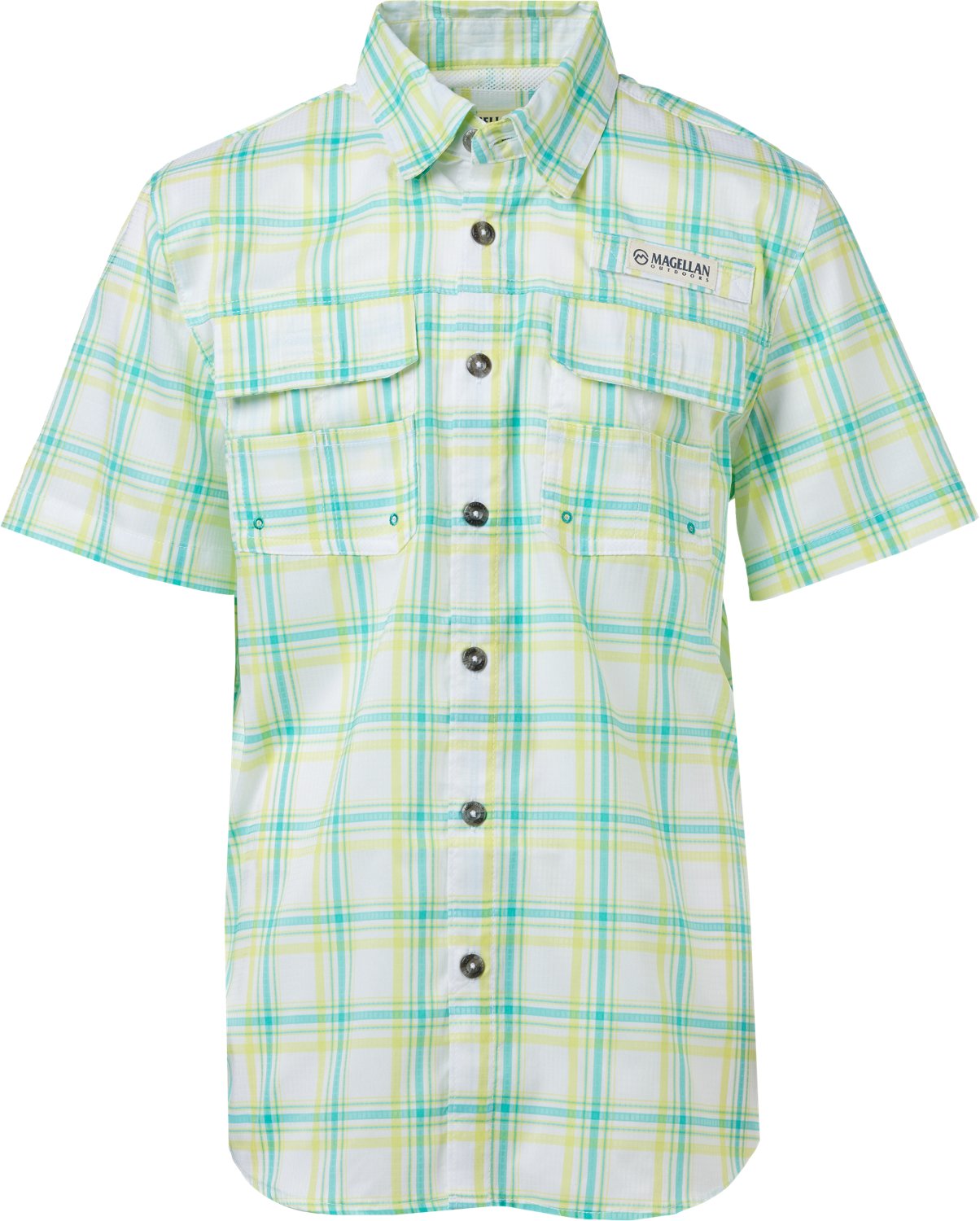 Magellan Outdoors Boys' FishGear Caddo Lake Short Sleeve Fishing Shirt                                                           - view number 2