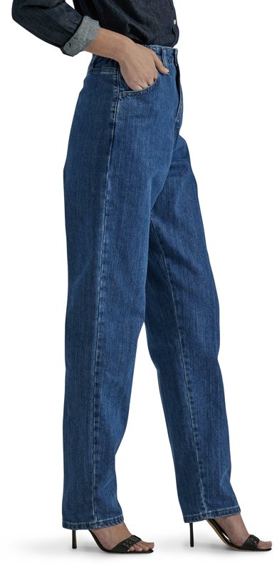 Lee Women's Side Elastic Tapered Jeans                                                                                           - view number 3