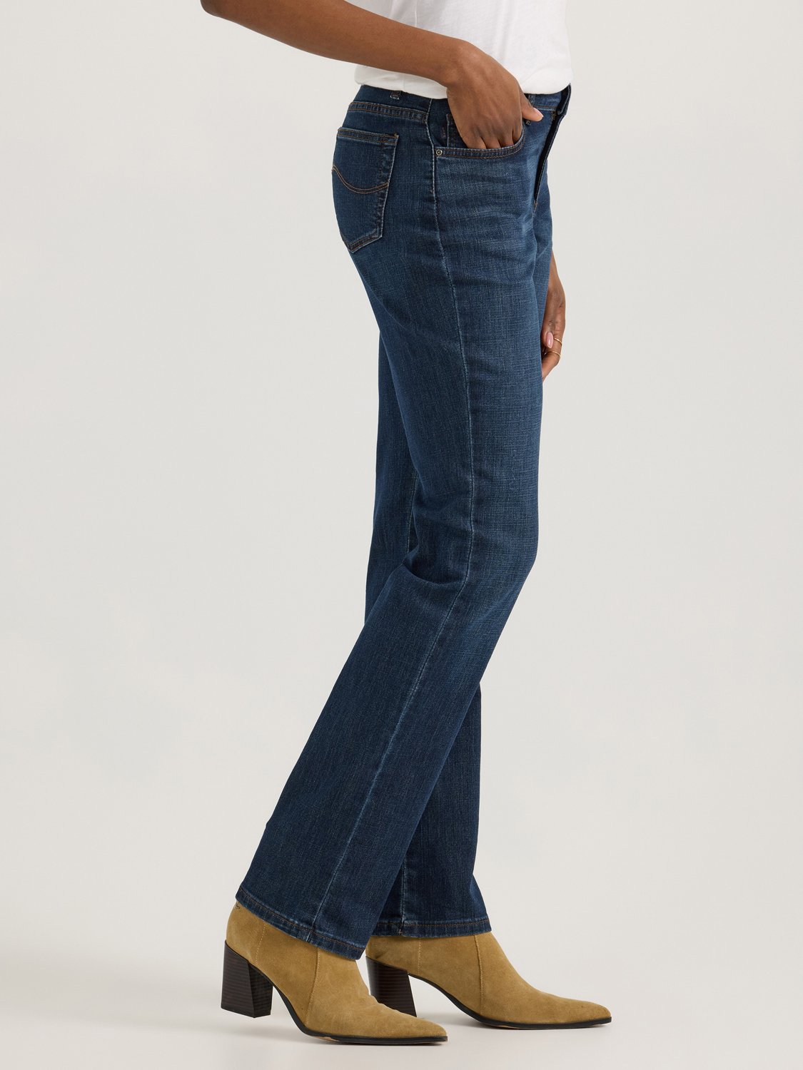 Lee Women's Stretch Relaxed Fit Straight Leg Jeans - view number 3